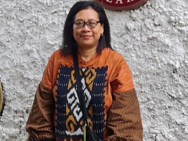 Sejarawan maritim sekaligus dosen program studi ilmu hubungan internasional di universitas maritim raja ali haji  tanjung pinang dr Anastasia wiwik swastiwi m A dok Anastasia